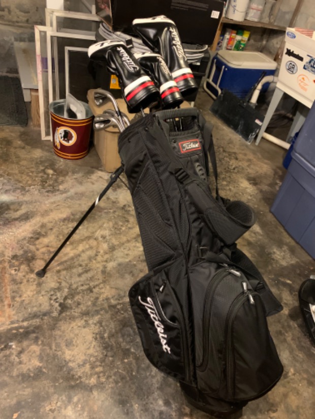 Titleist Hybrid 5 Stand Carry Golf Bag NAVY w/ Rain Hood New #87868 | eBay